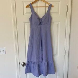 Blue Sleeveless Midi Dress